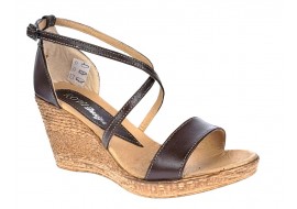 Sandale dama din piele naturala maro - Made in Romania S7MARO